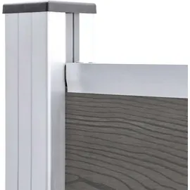 vidaXL Zaunelement WPC 95 x 186 cm Grau