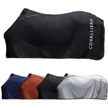 Covalliero Fleecedecke Abschwitzdecke 125 cm Schwarz