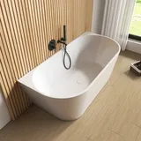 rivea Kanya Vorwand-Badewanne für individuelle Ab- und Überlaufsysteme L: 150 B: 80 cm, BR0060WH,