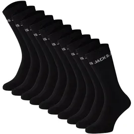 JACK & JONES JACK - JACBASIC LOGO TENNISSOCK, Baumwollmischung, Logo, Schwarz 33-37