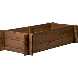 Dobar Hochbeet 117 x 58,5 x 27,5 cm Dunkelbraun