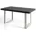 alpi möbel LOFT-U 140-240 x 77 x 80 cm dunkelgrau/weiß