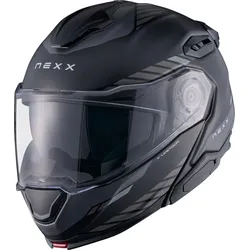 Nexx X.Lifetour Globe, Klapphelm - Matt Schwarz/Grau - 3XL
