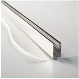 WITEN&NOCK Wandanschlussprofil aus Aluminium für Dusche Glaswand 6-8 mm Verchromt Länge 195 cm