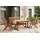 konsimo® ALCES Gartenmöbel-Set aus Massivholz braun