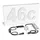 longlifeled gmbh Hausnummernleuchte 403x210mm Weiß