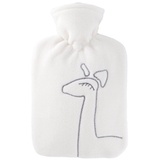 Hugo Frosch Wärmflasche Klassik 1,8 l Doublefleecebezug weiß