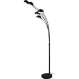 defibrico Reality Leuchten Bogenleuchte DITO 5 Finger Metall Schwarz, Höhe 210cm - R46155032