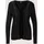 Madeleine Langarmshirt MADELEINE "Shirtjacke Offene, leichte Jacke in weiter Form", Damen, Gr. 38, schwarz, Obermaterial: 95% Viskose CV. 5% Elasthan EL., Modern, schmal, Shirts Langarmshirt, Funkelnde Steine