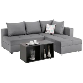 Home Affaire Eckcouch Mikrofaser 2-Sitzer Grau