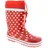 Gummistiefel Rot/Weiß 34,5