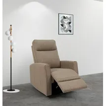 otto home Relaxsessel KAYLI mit Schaukel-, Dreh und Liegefunktion, Webstoff, Federkern, Lesesessel, TV-Sessel mit Reclinerfunktion, 360° drehbar braun
