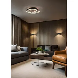 Trio Caya 1 LED Deckenleuchte 50 x 50 cm Messing