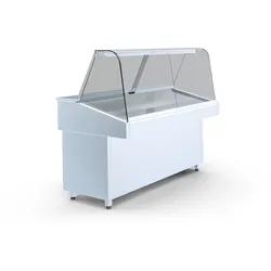 Gastro Kühltheke Verkaufstheke Kühlvitrine schräge Auslage 1700x765x1210mm 160l