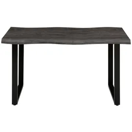 Hela Esstisch »GISELLE Baumkantentisch, Küchentisch, TOPSELLER!«,... Kufengestell Metall, Industrial Design, 140 - 200 cm Breite, 2 Farben grau