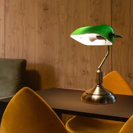 V-Tac LED Bankerlampe Grün