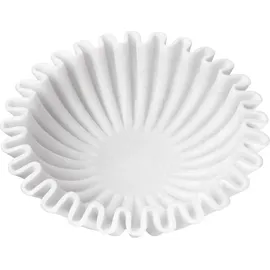 demotex gmbh Casa Padrino Luxus Deko Marmor Schüssel Weiß Ø 30 x H. 10 cm - Deko Schale - Runde Obstschale - Esstisch Deko - Deko Accessoires - Luxus Accesso... - Weiß