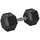 Homcom Gummi-Hantel Kurzhantel 20 kg schwarz