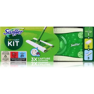 Swiffer Bodenwischer und Bodentücher inkl. 8 Trockentücher und 3 Feuchte Bodentücher