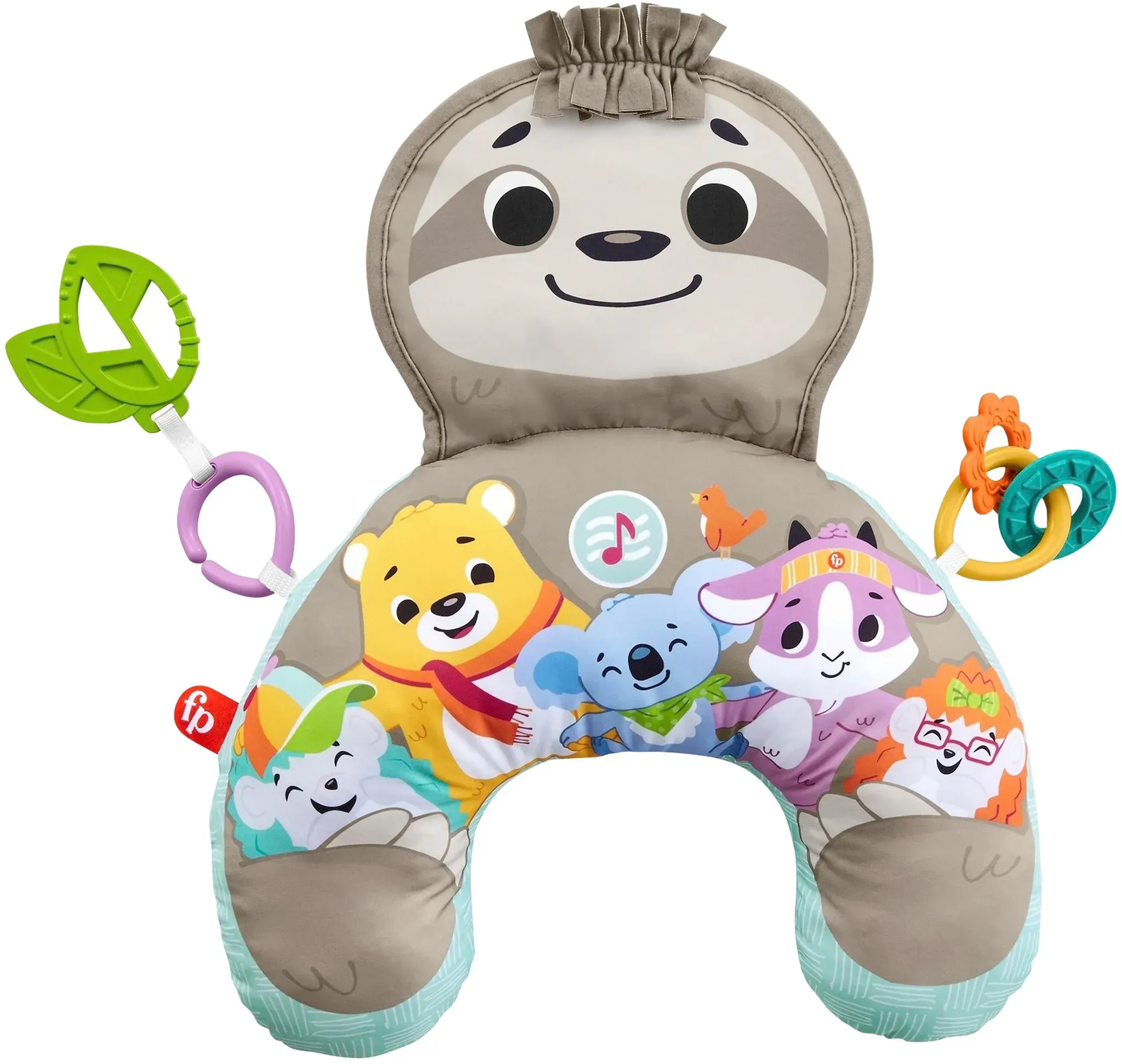 Fisher-Price Spielkissen Faultier mit Vibration, grau