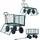 vidaXL Handwagen Gartenwagen 350 kg grün