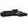 W.Schillig Eckcouch Leder 3-Sitzer Braun