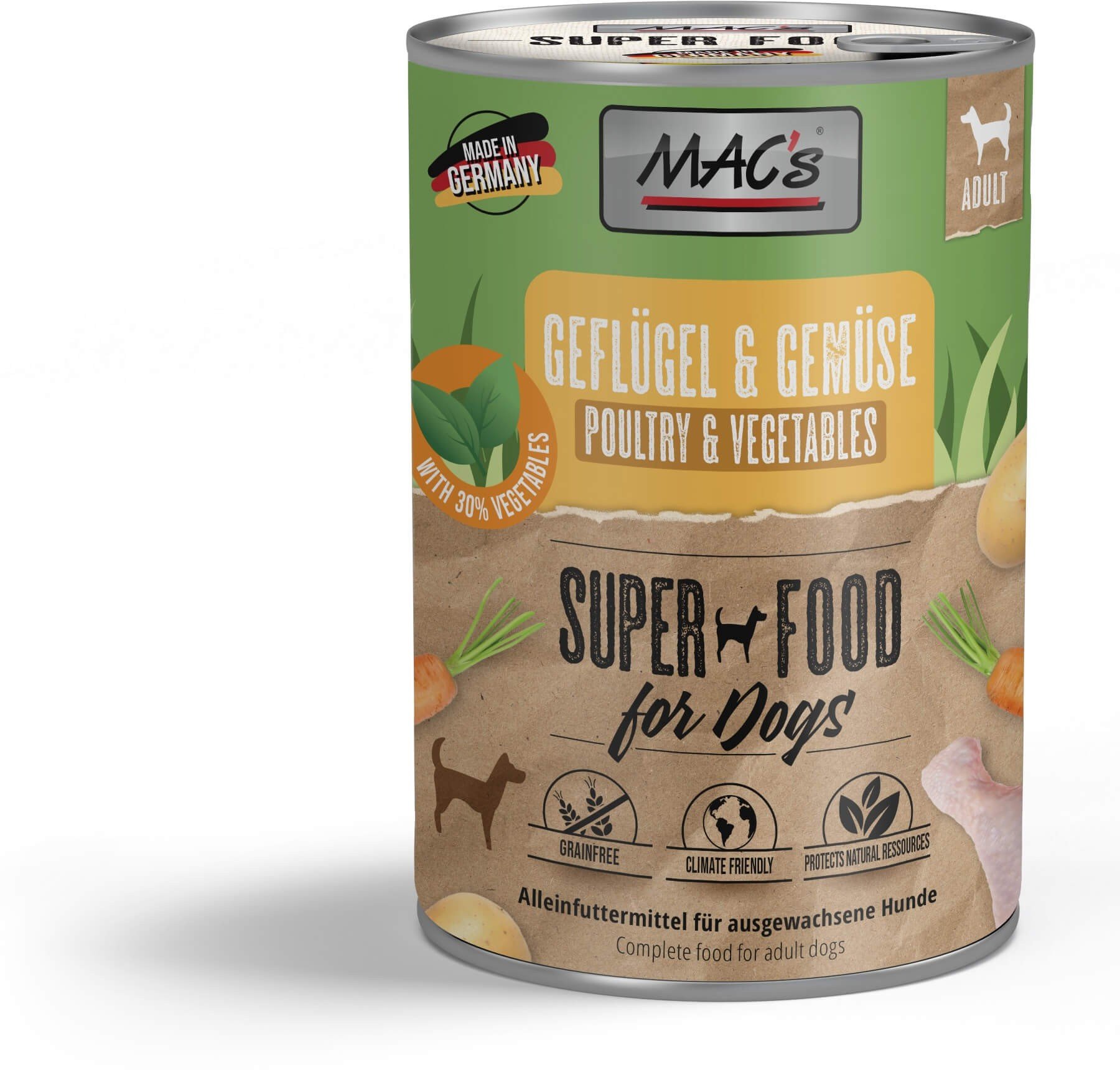 MACs Dog Geflügel & Gemüse 400g