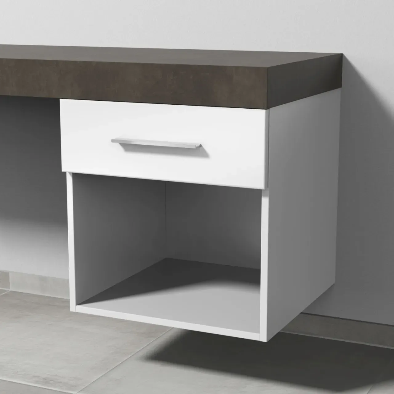Sanipa Anbau-/Solitärschrank 2morrow (G2353) 510x500x520 Weiß-Glanz, G235378 G235378