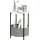 Homcom Beistelltisch Grau/Weiß Metall 44 x 44 x 56 cm
