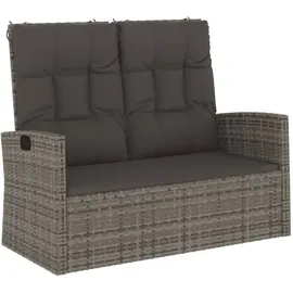vidaXL Gartenbank 118 x 62 x 95 cm Grau