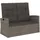 vidaXL Gartenbank 118 x 62 x 95 cm Grau