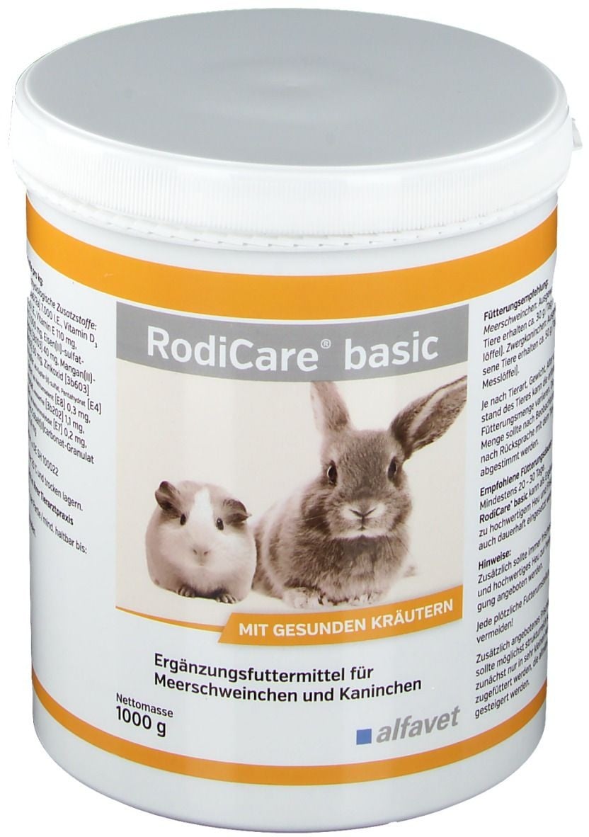 RodiCare® basic für Meerschweinchen und Kaninchen Pellets 1000 g 1000 g Pellets