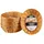 KESPER | Brot- und Obstkorb, 10er Pack, Material: Kunststoffgeflecht, Maße: 24 x 20cm/ Höhe: 6cm, Farbe: Braun|1783315