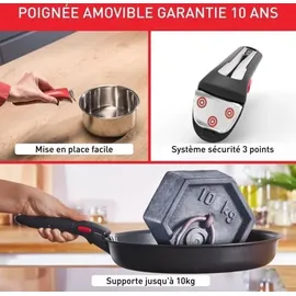 Tefal INGENIO Daily Chef Kochgeschirr 10 p, Induktion, Antihaftbeschichtung, Pfanne