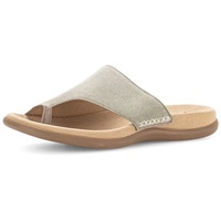 Gabor Pantolette Keilabsatz Sommerschuh Schlappen Zehenring Grün - Gr.: 39