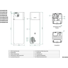 Daikin Altherma 3 R ECH2O 308 H/C Bivalenz 6-8 kW