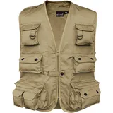 Mil-Tec Jagd- u. Anglerweste khaki, Größe 3XL