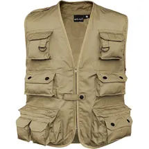 Mil-Tec Jagd- u. Anglerweste khaki, Größe 3XL