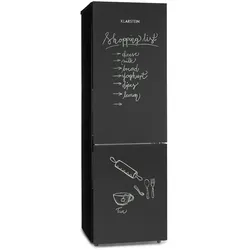 Klarstein Miro XL Kühl-Gefrierkombination 180/69 l Black-Board-Front Schwarz