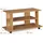 Relaxdays TV Board mit Rollen 45x80x40 cm Natur Holzwerkstoff