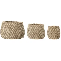 Bloomingville - Seegras Korb-Set, natur (3er Set)