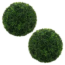 ML-Design Künstliche Buchsbaumkugel Groß Ø45 cm, grün Kunststoff,