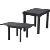 Gravidus Ausziehtisch Kaffeetisch Beistelltisch Garten Aluminium