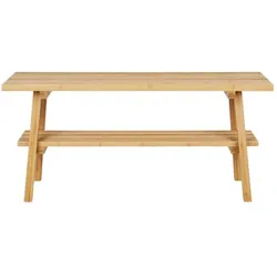 Garderobenbank Ember Holz Grün Bambus