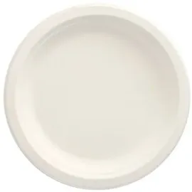 Papstar Zuckerrohr Teller ungeteilt Ø 26 cm 50 St. Weiß