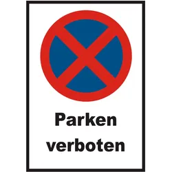 Parken verboten Schild A5 (148x210mm)