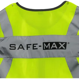 safe-max Pro-Vis Air Weste - Motorradweste - Atmungsaktiv - Reflexmaterial - S