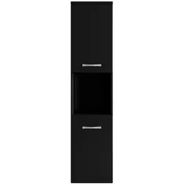 Badplaats Montreal Badezimmerschrank 30 x 131 x 30 cm Grün/Schwarz Matt