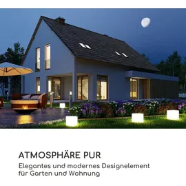 Blumfeldt Shinecube XL Leuchtwürfel 40x40x40cm 16 Farben-LED 4 Licht-Modi: weiß