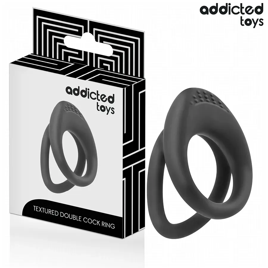 ADDICTED TOYS - DOPPELT STRUKTURIERTER PENISRING